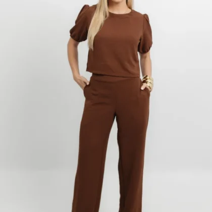Conjunto Cecília Chocolate - Mari Amaral